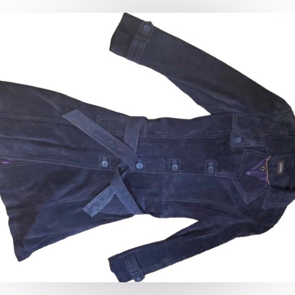 Vintage Danier Purple Suede Leather Jacket - Picture 8 of 16